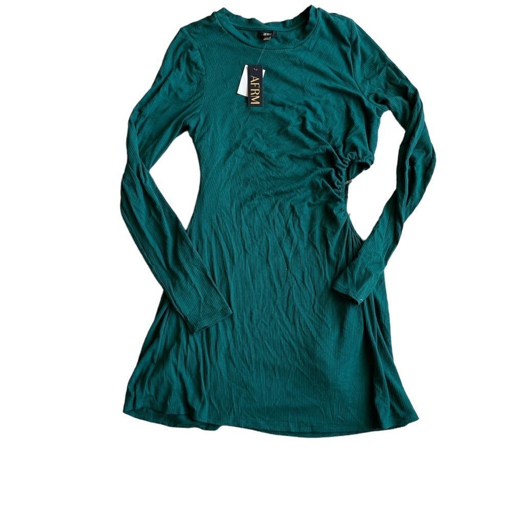 AFRM Marlowe Dress in Green Size L